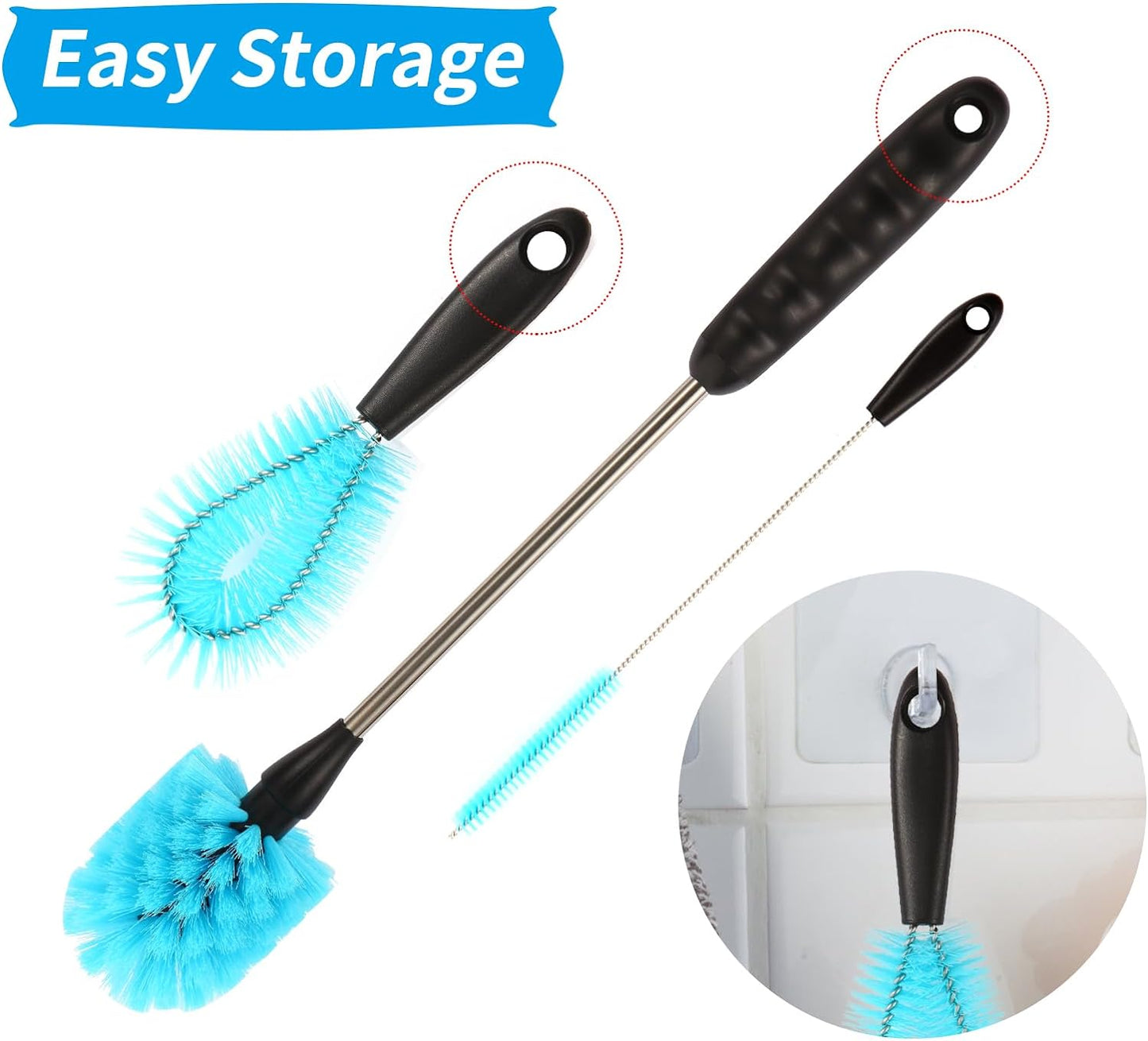 11 in 1 Fish Tank Aquarium Cleaning Brush Kit,Aquarium brushSutiable for Acrylic Fish Tank, and Plastic Fish Tank,Glass Fish Tank,Non Rusting,Fish Tank Cleaning Tools